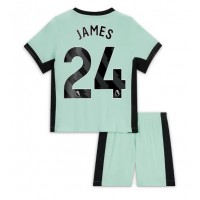 Chelsea Reece James #24 Tretí Detský futbalový dres 2023-24 Krátky Rukáv (+ trenírky)